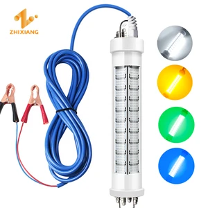 LED Fishing Light Underwater Attracting Fishes Fishing Lamps DC12V 24V High Wattage 200W 300W 400W 600W IP68 Green