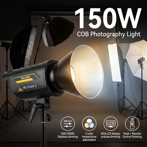 150W Professional Photographer Studio Light 150W Photographic Lighting Studio Video Light for Live Streaming Equipment