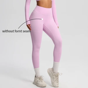 Customizable logo Women's No-seam Fitness Leggings - Classic Style Yoga Pants