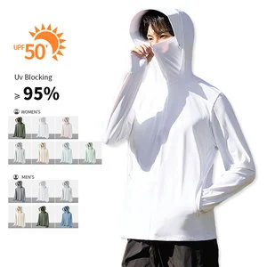 Wholesale Upf 50+ for Uv Sun Protection Clothing Manufacturer Quick Dry Outdoor Fishing Long Sleeve Hooded Men Rash Guard
