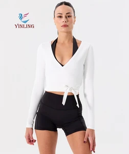 New Long Sleeve Blouse Yoga Top for Women Skin-Friendly Slim Fit Pilates High-End Fitness Shirt Sports Cover-Up Athletic Wear