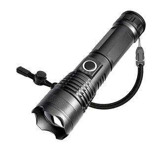 Outdoor Tactical Long-Lasting LED Flashlight IP54 Rated 500m Beam Distance Rechargeable Camping Strong Light Cannon Effect Mini