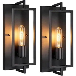 Metal Wall Lamp Living Room Bedroom Bedside Corridor Stair Lamp Retro Industrial Style Bed And Breakfast Wall Lamp