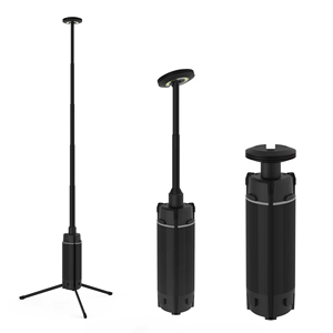 YUDA Camping Retractable Outdoor High Brightness Portable Light-Zinc & Aluminum Alloy Black