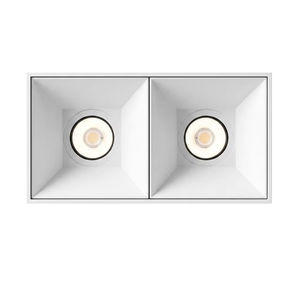 Modern Rectangular 2-Head COB LED Grille Spotlight Surface Mounted High CRI 90 95 AC220V IP20 Commercial Ceiling Lamp