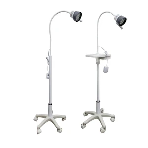 CE & ISO Certified LED Hospital Exam Light - Electric-Powered Mobile Light with Durable Metal Frame & 360° Positioning