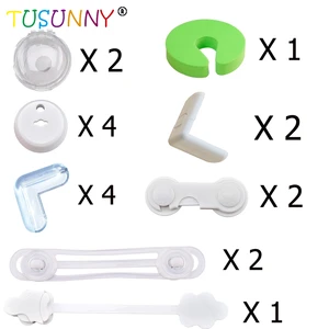 Baby Trending Multi-type Safety Set Home Protudcts Baby Protective Safety Set Baby-use Multi Material Safety Items Set