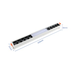 High Quality Modern Embedded Indoor LED Grille Lamp Deep Concave Design Anti-Glare Feature Thick Aluminum Housing Convenient