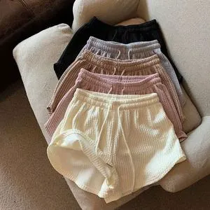 Women's Shorts Summer Thin Loose Casual Large Size Wide Leg High Waist A-line Sports Pants Fitness Running Shorts