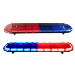 1.3m 88LED Ultra-Bright Emergency Vehicle Warning Light, Multi-Mode Flashing with Single/Dual Color Options