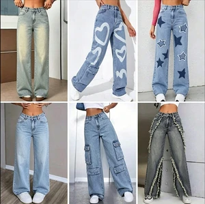 2026 Factory Clearance Hot Selling Stretch Slim Fit Jeans Women's Bell Bottom Pants Fashion Casual Pants Mix Shipment