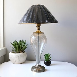 Simple Traditional Electric Glass Cone-Shaped LED Table Lamp Warm White Light 50,000 Hours Lifespan for Interior Lighting Design