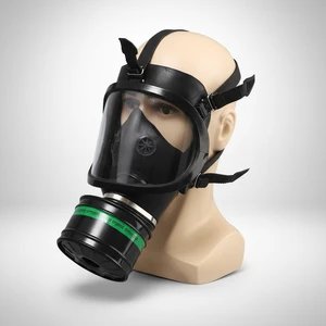 Professional Mf14 Full Face Gas Mask Silicone Respirator for Spray Painting Chemical Pesticide Protection Shield