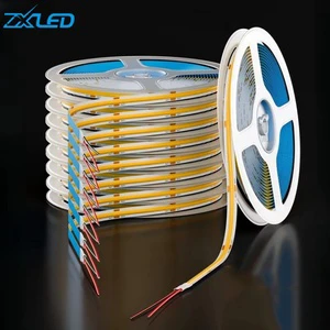High Bright Best Flexible Cutting Led Strip Light for Ceiling 24v 12v 8mm 6000k 3000k 4000k 320LED 480LED Cob Led Strip