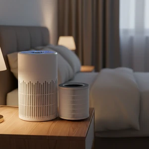 Small Aromatherapy Air Purifier Good Purification HEPA Filter Desktop Air Purifier with Essential Oil Case for 10m2 Room