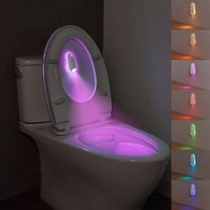 Trending Products 2026 Color Changing RGB Minimalist Led Wall Mounted Decorative Motion Activated Toilet Night Lights