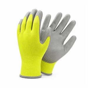 China Supplier Wholesale PU Coated Safety Gloves Professional Industrial Work Protective Gloves for Bulk Purchase