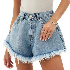 Women's Denim Shorts Women Jeans Streetwear Loose Denim Shorts Women