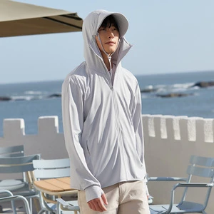 Wholesale Women's Men's Ice Silk Sunscreen Clothing Removable Large Brim Waterproof Feature for Fishing Wear Outdoor Activities