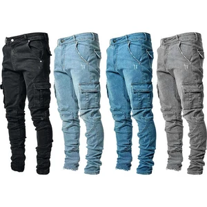 Straight Fit Men Denim Trousers Comfortable Stylish Jeans Ideal for Everyday Casual Wear Outdoor Fashion and Adventures