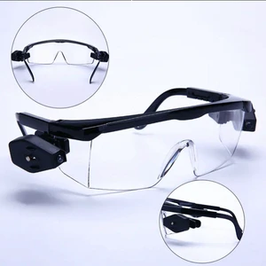 Clear Frame Polycarbonate Eye Protection Goggles with Wraparound Coverage Scratch Impact Resistant Vision Shield