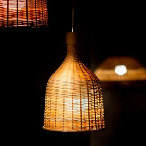 Handmade Premium Grade Bamboo Lamp Shade Eco-Friendly Traditional Style Natural Color Vietnam Hotel Decoration Trendy Low Priced