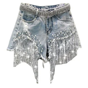 Latest Design High Quality Women's Mid Waist Regular Fit Denim Shorts Gym Casual Running Workout Breathable Quick-Dry Windproof