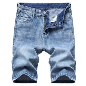Professional Men's Solid Casual Denim Shorts High Quality Quick-Drying Breathable Custom Logo OEM