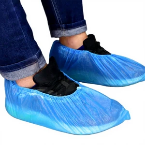 Men's Waterproof PE Shoe Covers CE Certified Safety Rain Protection Hongrui Model I 15x41x2CM 3-Year