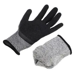 Anti-Slip Textured Safety Gloves Leather Knit Wrist General Purpose Anti-Cut Breathable Sterile Latex-Free