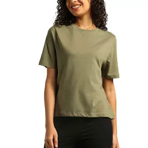 Drop Shoulder Top Loose Fit Soft Fabric Comfortable Look for Casual Wear and Simple Everyday Styling