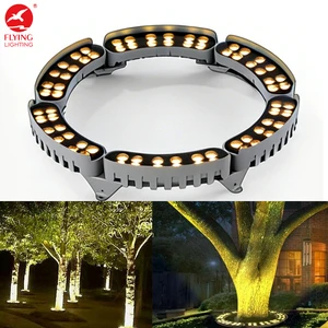 High Quality Led Tree Hug Lights Outdoor Circular Beam Lamp Colorful RGB Tree Lighting For Garden Landscape Project
