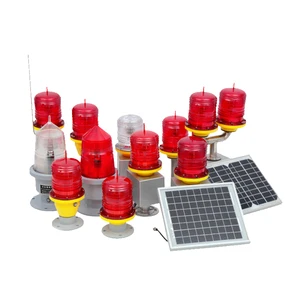 3000lm Tower Lumen Mining Rgb Beacon Airport Landing Bridge Aircrarft Airplane Runway Path Solar Aviation Obstruction Light