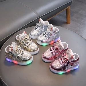 G.DUCK COOL Fashion Led With Flashing Light Sneaker Light Casual Toddler Boys Girls Kids Running Sport Children's Shoes