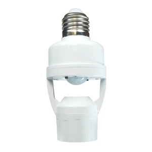 Factory Wholesale Infrared E27 Garage Bulb Basement PIR Motion Bulb Adapter Socket Sensor Light Light Socket Motion Sensor Light