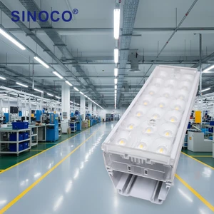 IP20 Linear High Bay LED Light 60W Industrial Highbay Light for Shopping Mall with DALI/1-10V Control and 5-Year Warranty