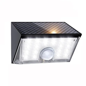 IP65 Waterproof Solar Fence Lights 22 LED Motion Sensor Wall Lights Security Night Lighting Garden Yard Front Outdoor Dimmable
