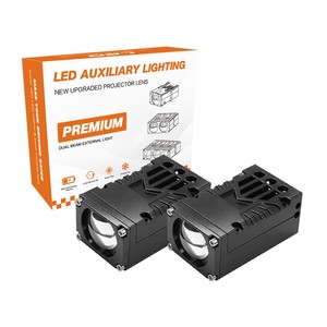 Car Accessories U50 1.8inch 55W Led Grille Light White Yellow Color Optional With Motor And Fan Led Fog Light For Car Motorcycle