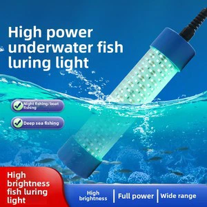 100W 12V High Power Strong Light Underwater Fish Attracting Light ABS IP68 Waterproof Night Sea LED Underwater Fishing Light