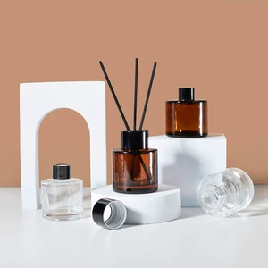 Empty 50ml 100ml 150ml 200ml Amber Custom Color Transparent Glass Aromatherapy Reed Diffuser Glass Bottle
