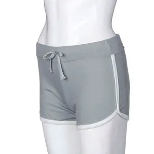 Women's Plus Size Mid Waist Eco-Friendly Cotton Lace Sport Shorts Skinny Fit Yoga Running Tights Summer Workout Casual Pocket