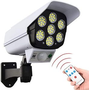 Solar Security LED Flood Light Outdoor Simulation Motion Sensor Wall Lamp Solar Surveillance Cameras Lights Garden 75 80 ABS 70