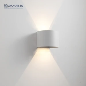 Half LUNA Arc Waterproof LED Wall Lamp Adjustable Up And Down Outdoor Surface Mounted
