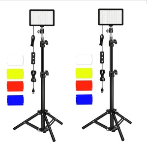 LED Video Light 4 Color Dimmable Photography Continuous Light USB Portable Fill Light for Photo Studio Shooting