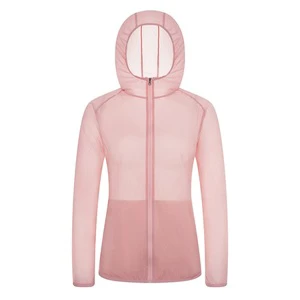 Unisex Adult Soft Shell Jacket-UPF 50+ UV-Protective Skin Jacket Nyspong Quick Dry Breathable Pink Sun Clothing