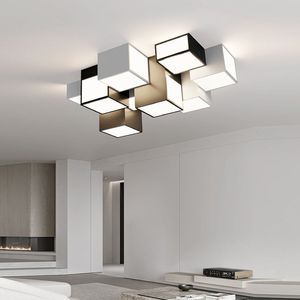 simple post modern led ceiling lamp atmospheric main light full house combination set for living room bedroom