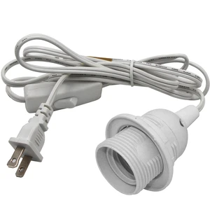 Inline 303 Rocker Switch Himalayan E26 E27 Holder Bulb Socket With US Salt Lamp AC Power Cord