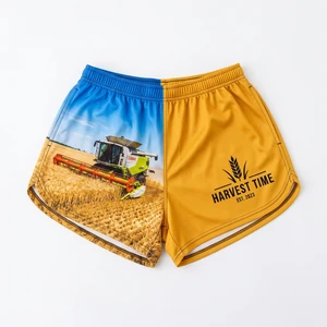 Customized Beach Summer Wear Board Shorts Sublimated Graphics Quick Dry Elastic Waistband Footy Shorts For Mens High Quality
