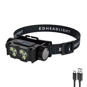 XINSITE 1000 Lumen LED USB Rechargeable Headlamp Waterproof Aluminum Flashlight for Outdoor Sports & Hiking Easy USB Charging