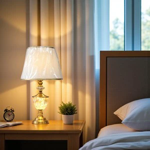 Glass Lamp for Luxury Homes High Quality 2025 SOLID GLASS CANDY LAMP LED INSIDE DOUBLE LIGHT